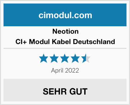 Neotion CI+ Modul Kabel Deutschland Test
